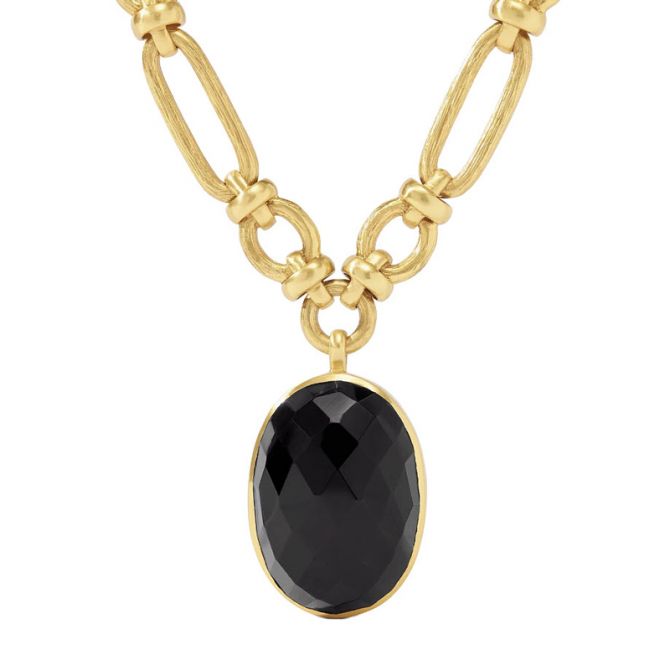 Julie Vos Ivy Statement Necklace, Obsidian Black