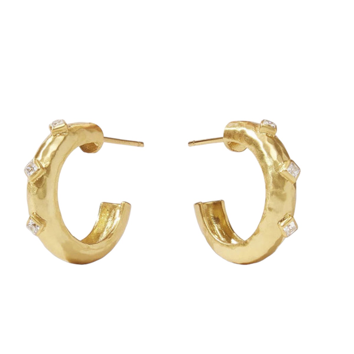 Julie Vos Noel Stone Hoop Earrings, Small