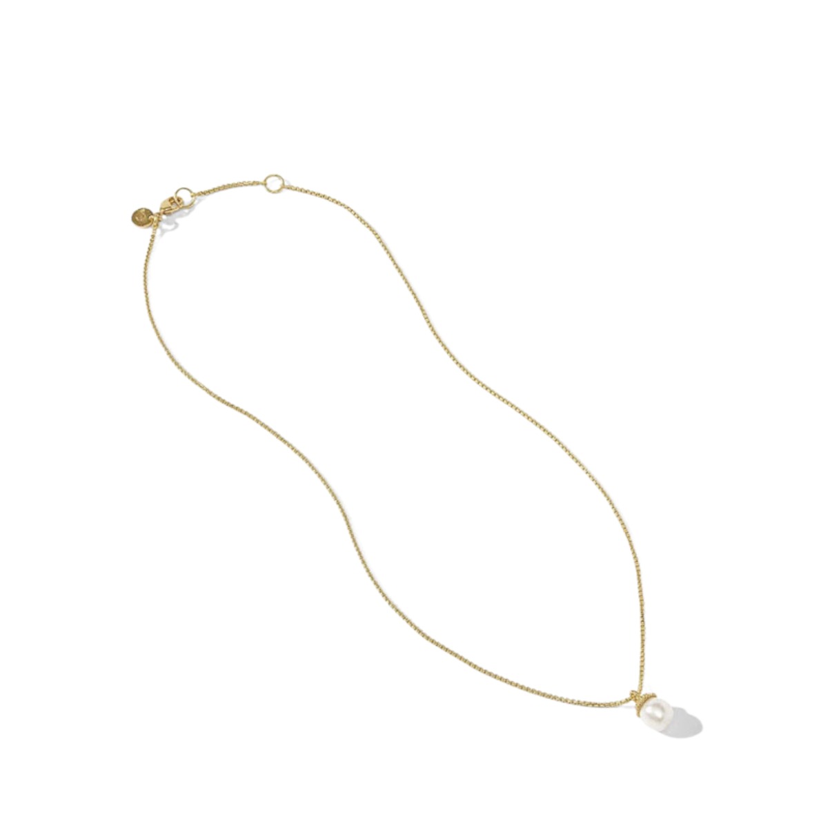 Julie Vos Noel Pearl Solitaire Necklace
