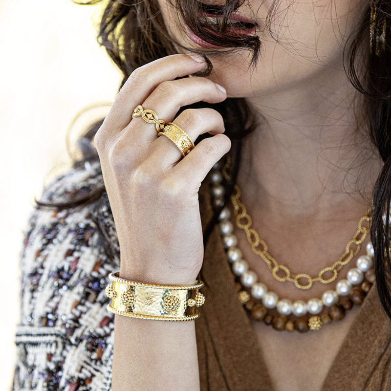 Capucine De Wulf Berry Cuff, Yellow Gold Plate