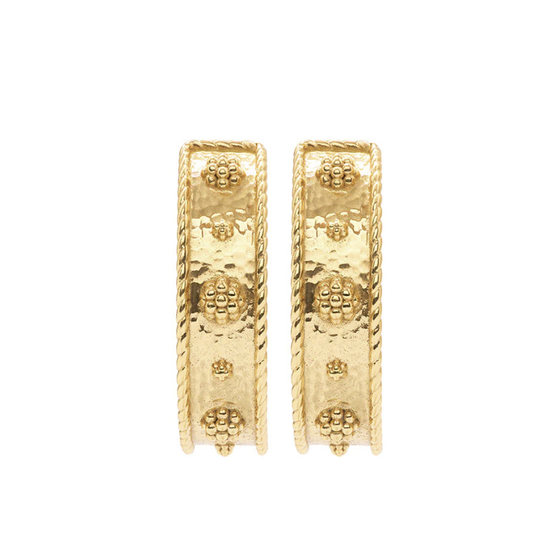 Capucine De Wulf Berry Hoop Earrings, Yellow Gold Plate