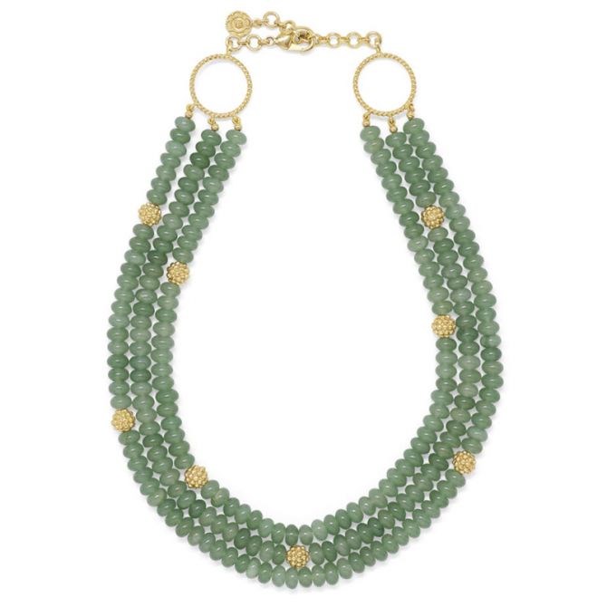 Capucine De Wulf Berry and Bead Multi-Strand Necklace, Meadow Jade