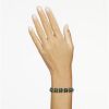 Swarovski Idyllia Mixed Cuts Multiple Clover Bracelet, Green and Gold Tone Plated