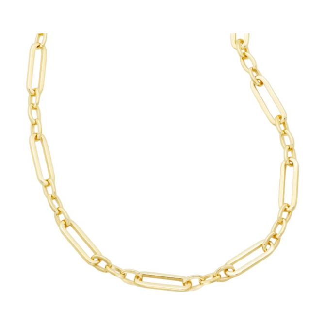 Kendra Scott Heather Link and Chain Necklace in Yellow Gold Plated