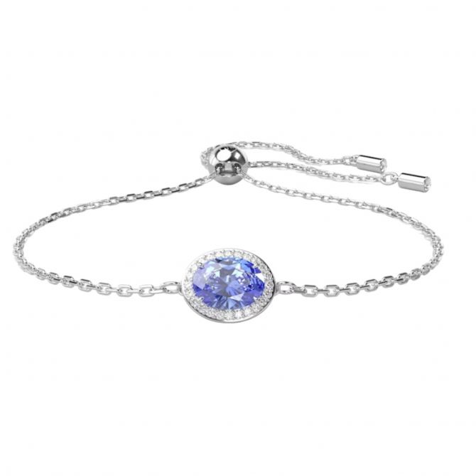 Swarovski Constella Oval Cut Bracelet, Blue and Rhodium Swarovski Constella Oval Cut Bracelet, Blue and Rhodium