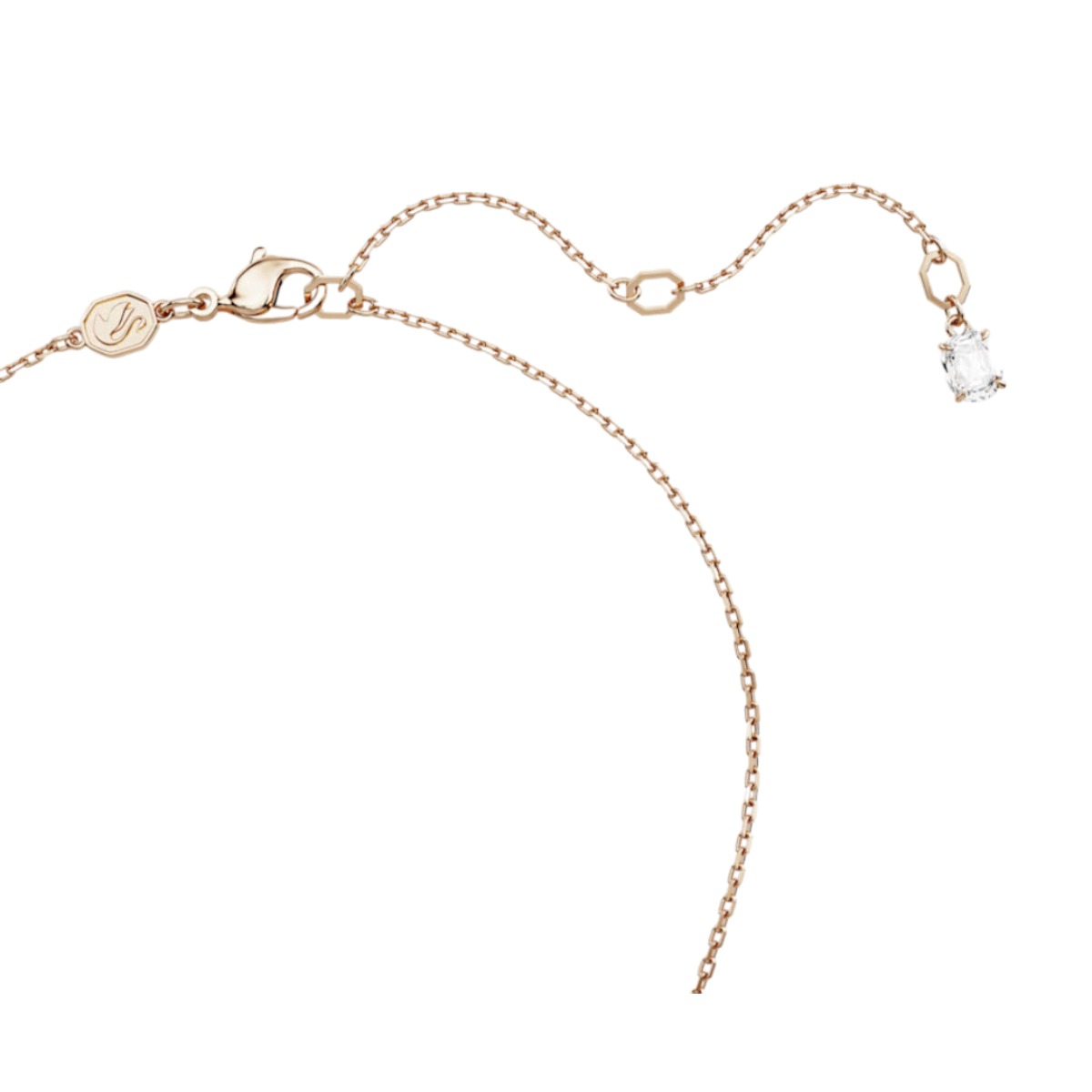 Swarovski Idyllia Clover Pendant, White and Rose Gold Tone Plated