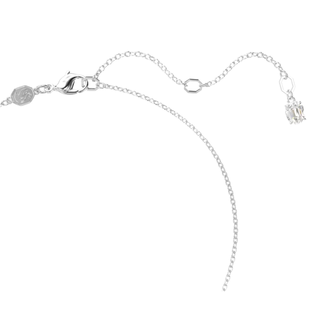 Swarovski Insigne Mixed Cuts Cross Pendant, White and Rhodium Plated