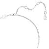 Swarovski Insigne Pave Cross Pendant, White and Rhodium Plated