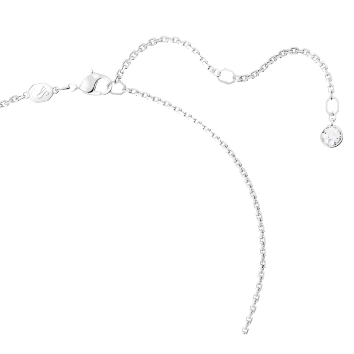 Swarovski Disney Standing Donald Duck Pendant, White and Rhodium Plated