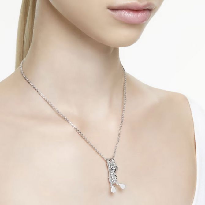 NWB Swarovski Disney Donald Duck pendant White, Rhodium