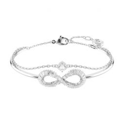 ブレスレット SWAROVSKI Mesmera Rhodium Bracelet M 5661530 Mesmera bracelet, Mixed cuts, Scattered design, White