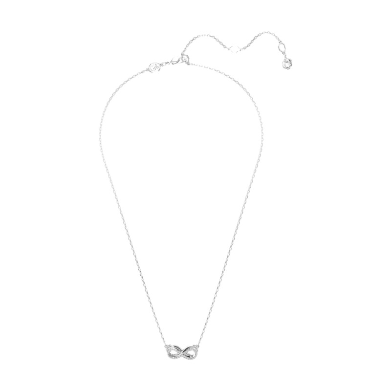 Swarovski Hyperbola Pave Pendant Necklace, White and Rhodium Plated