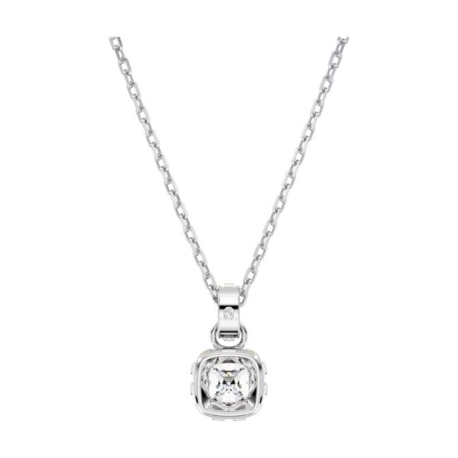Swarovski April Birthstone Square Cut Pendant Necklace