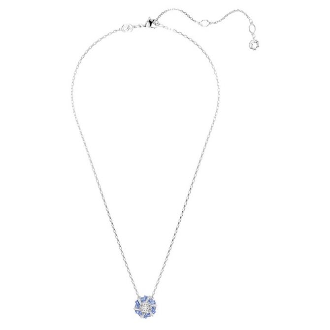 ネックレス・ペンダント SWAROVSKI Idyllia Flower Blue Rhodium Necklace 5680013 Swarovski Idyllia Flower Pendant Necklace, Blue and Rhodium