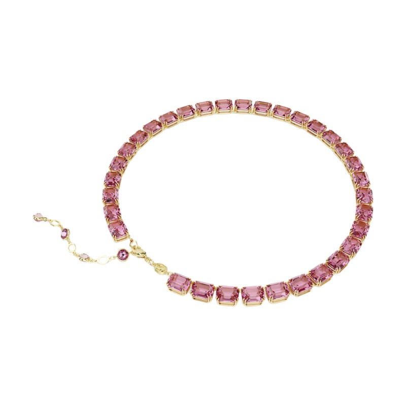 Swarovski Millenia Octagon Cut Necklace, Pink and Yellow