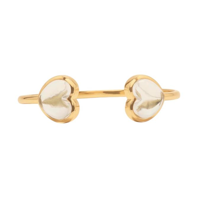 Capucine De Wulf Love Bangle, Clear Quartz