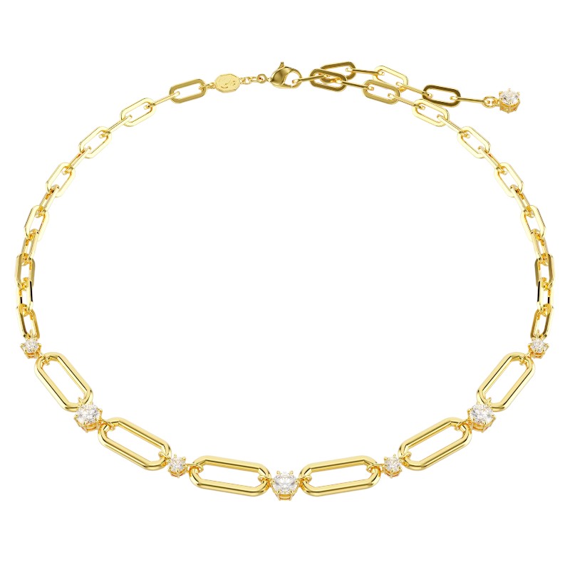 Swarovski Constella Necklace, White and Gold Tone Plated