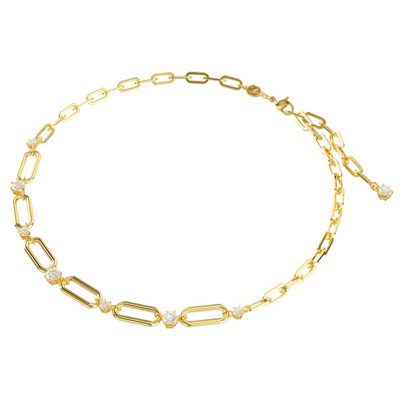 Swarovski Constella Necklace, White and Gold Tone Plated