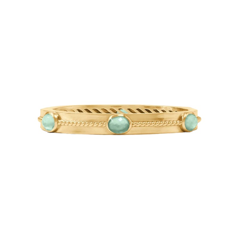 Catalina Stone Hinge Bangle Aquamarine main image 0