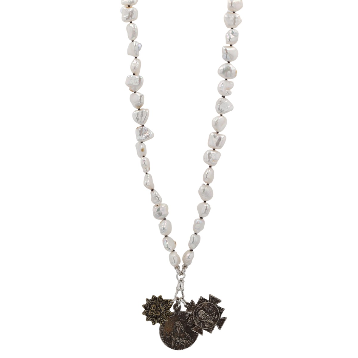 Fresh Water Coin Pearl Necklace