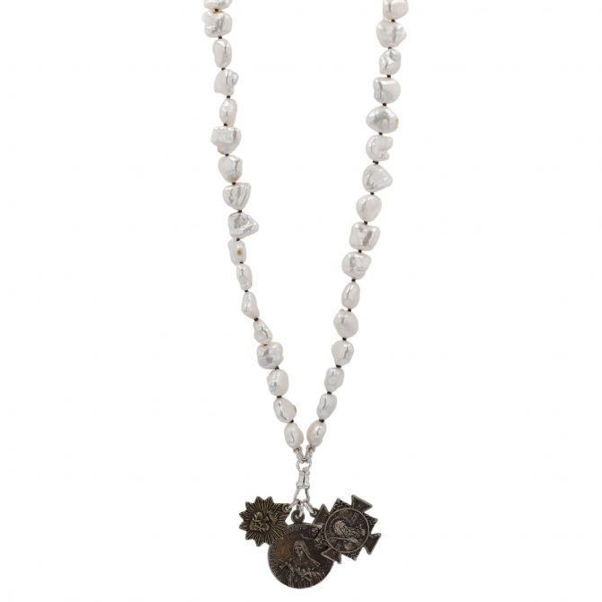 Fresh Water Coin Pearl Necklace