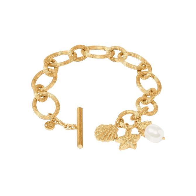 Julie Vos Sanibel Charm Link Bracelet, Pearl
