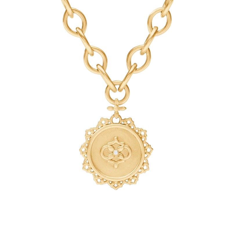 Julie Vos Helene Statement Necklace, Mother of Pearl