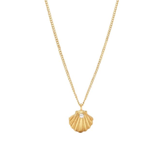 Julie Vos Sanibel Shell Delicate Necklace, Pearl