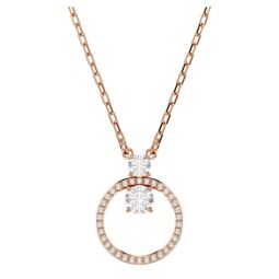 ネックレス・ペンダント SWAROVSKI Idyllia rose gold clover necklace 5674211 Idyllia pendant, Clover, White, Rose gold-tone plated