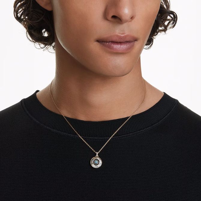 Swarovski Symbolica Evil Eye Small Pendant Necklace Multicolored and Yellow Gold Tone Plated 5692169 Borsheims