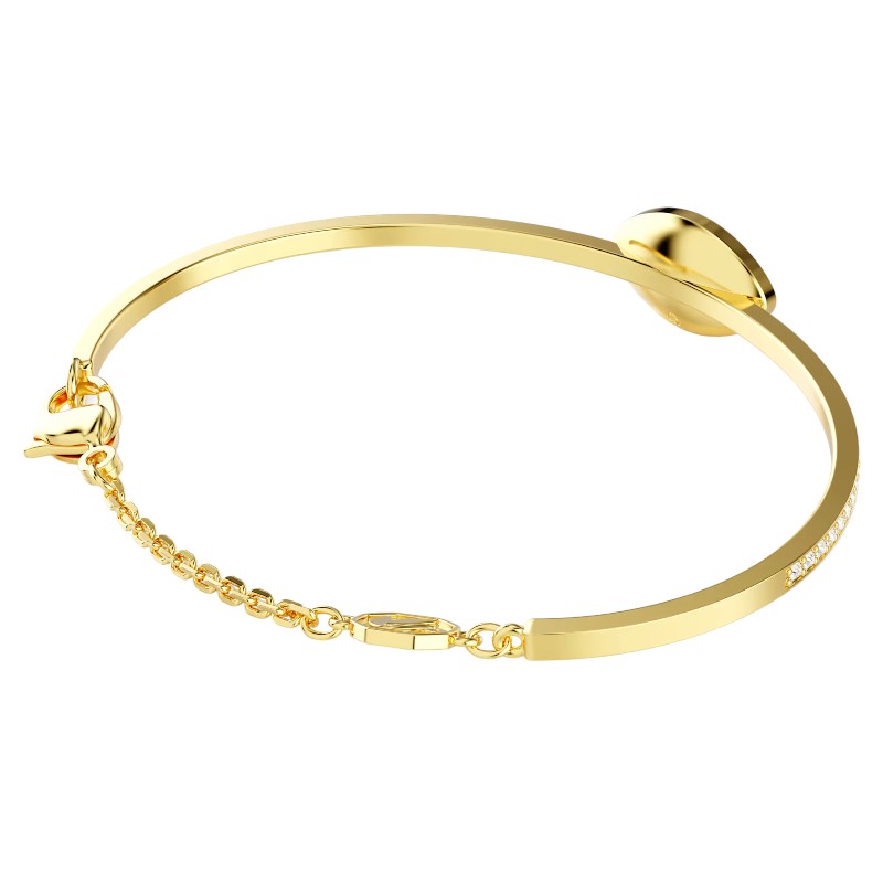 Swarovski Symbolica Evil Eye Large Bangle Bracelet, Blue and Yellow Gold Tone Plated