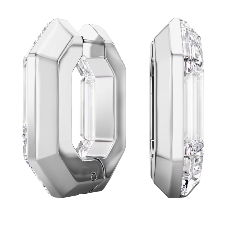 Large Octagon Hoops In Silver - Elizabeth Laine - Foto 10