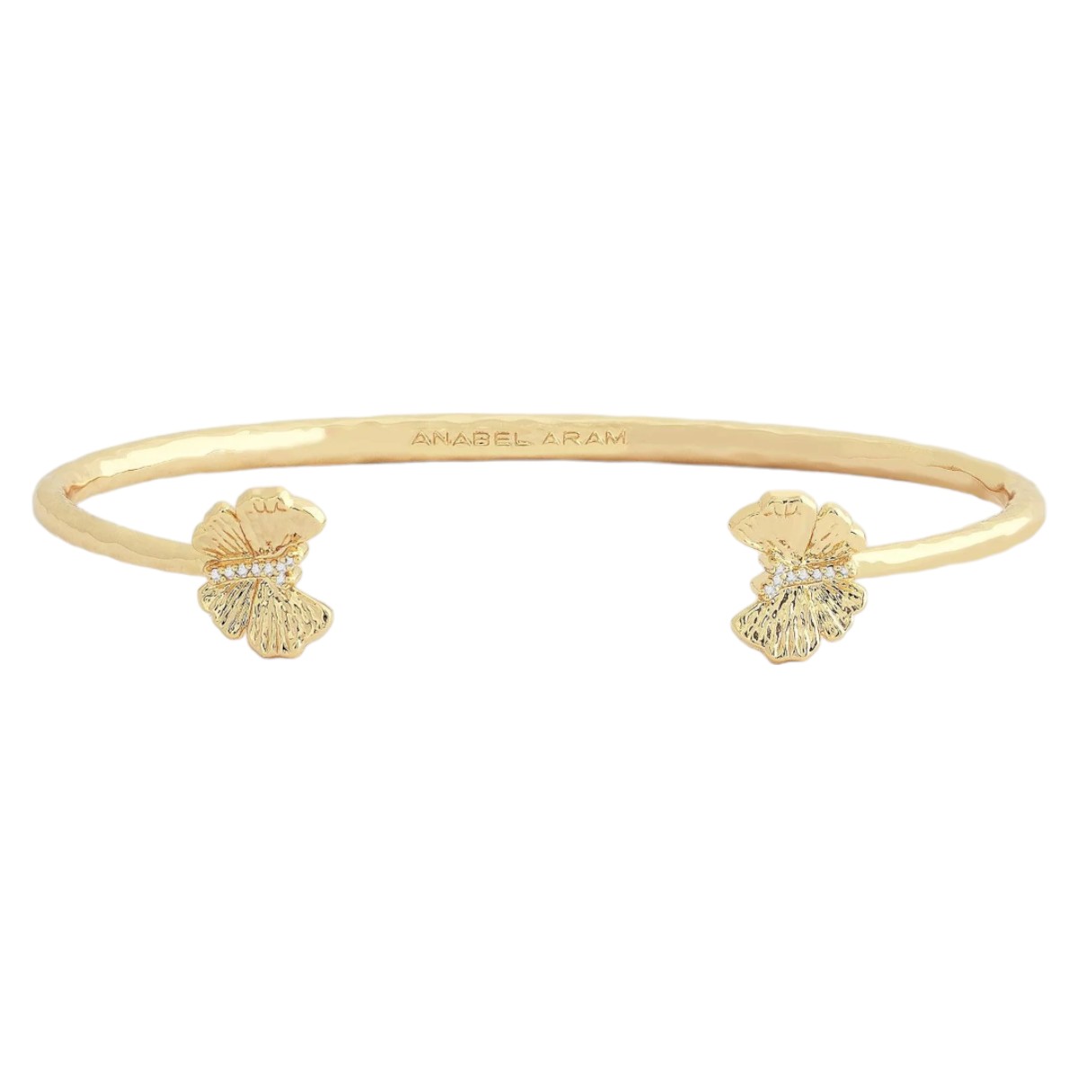 Anabel Aram Jewelry Butterfly Bangle, Yellow Gold Plated