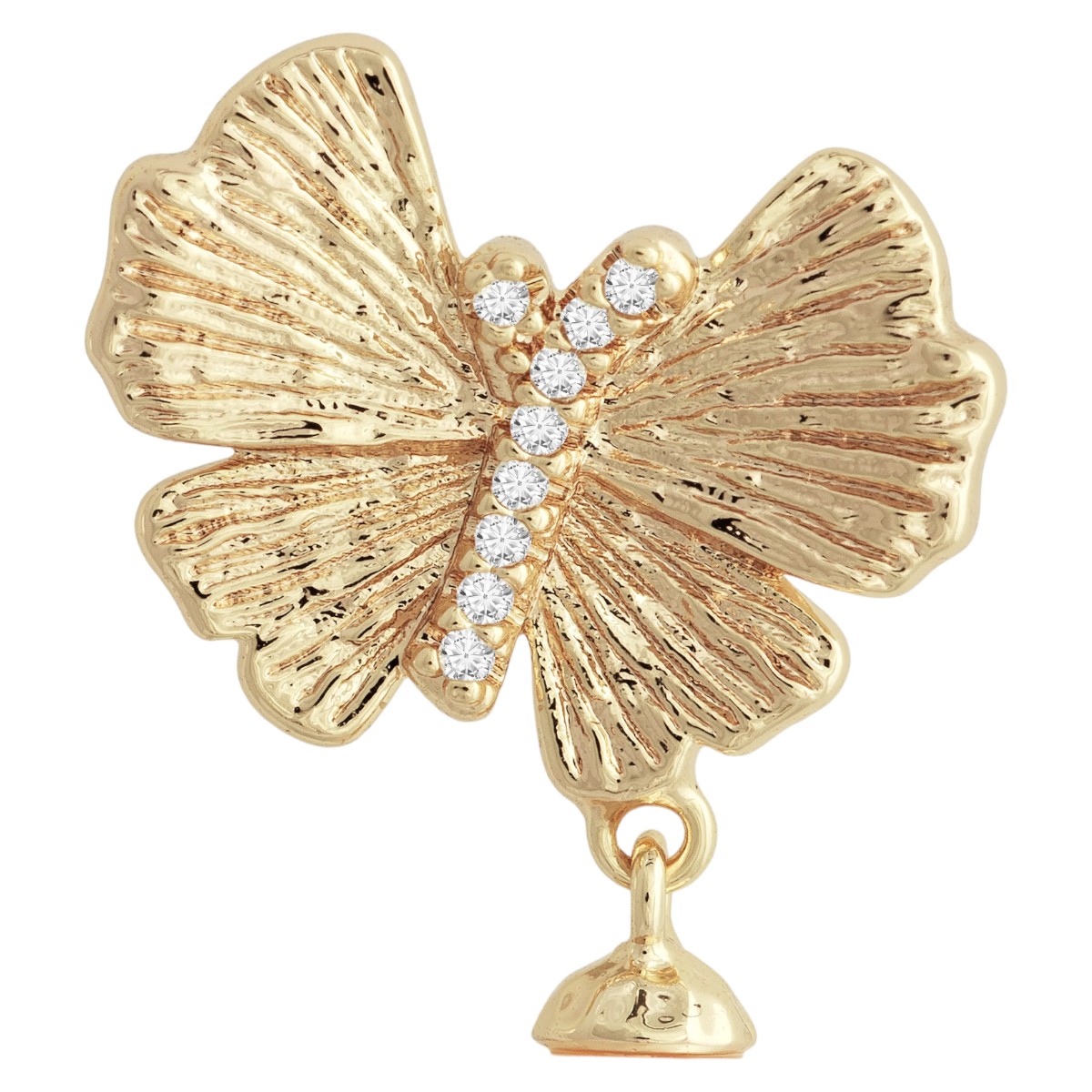Anabel Aram Jewelry Butterfly With Pearl Drop Earrings
