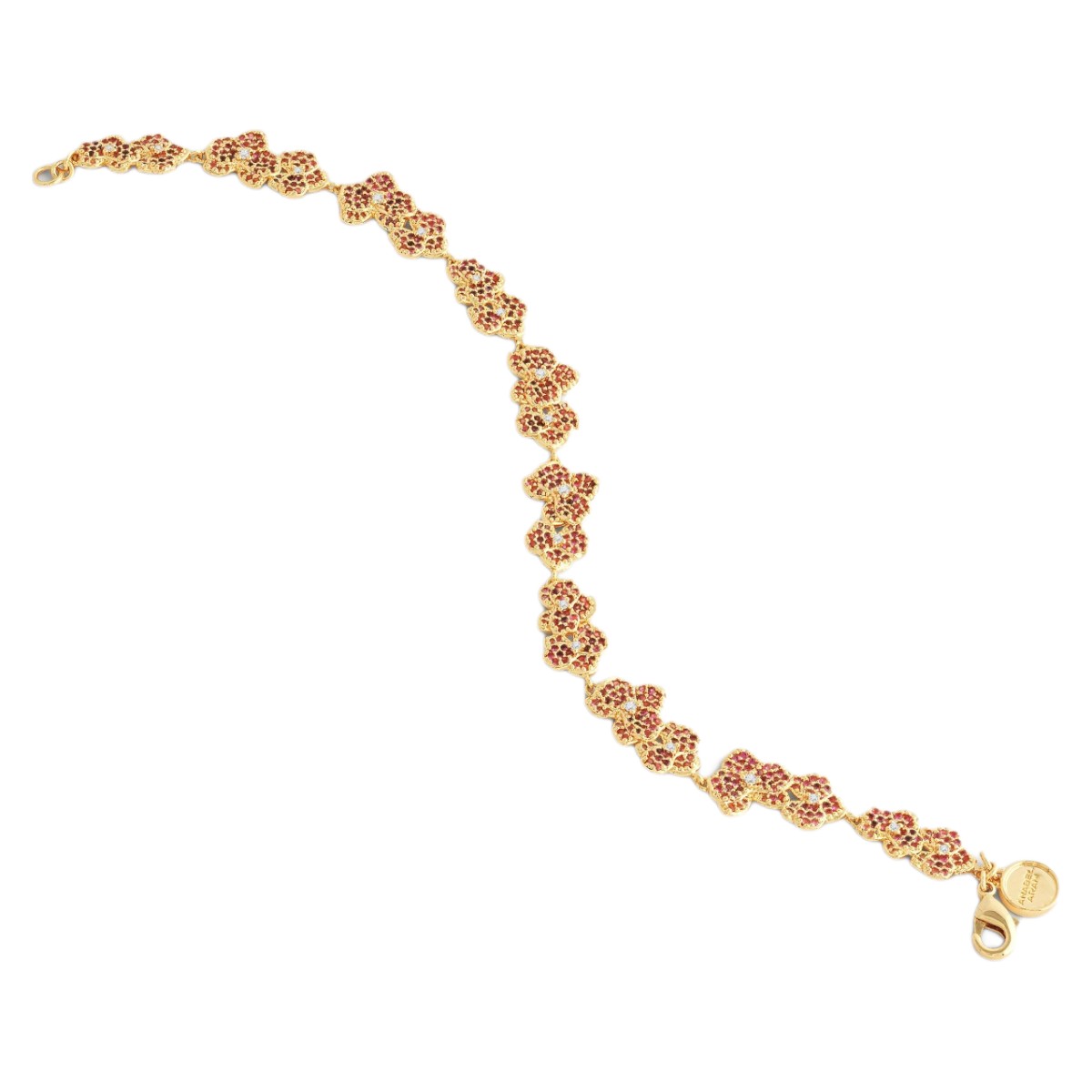 Anabel Aram Jewelry Orchid Pave Tennis Bracelet, Pink