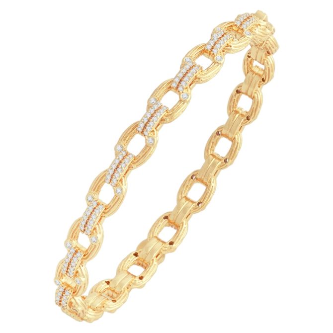 Anabel Aram Jewelry Enchanted Forest Chain Hinged Bangle