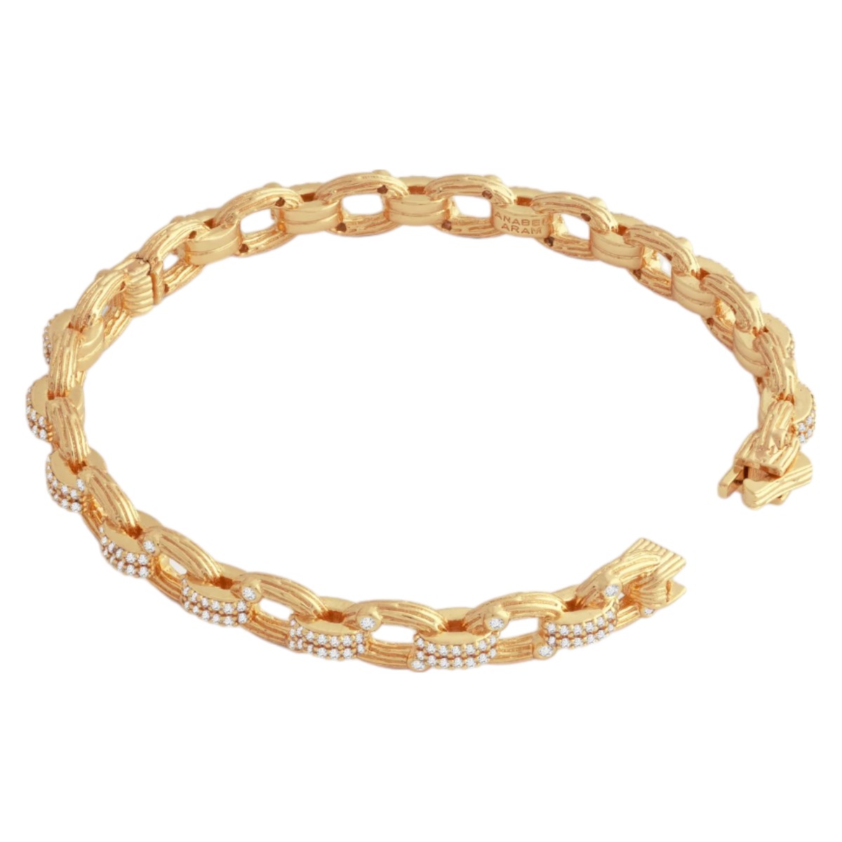 Anabel Aram Jewelry Enchanted Forest Chain Hinged Bangle