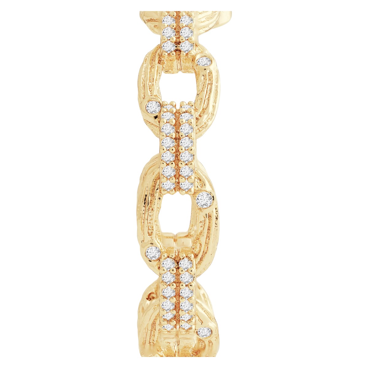 Anabel Aram Jewelry Enchanted Forest Chain Hoop Earrings