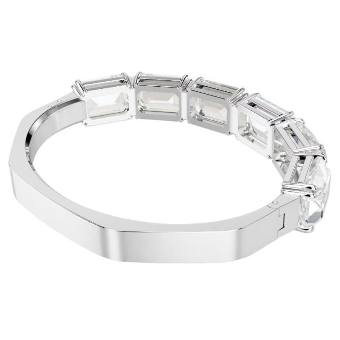 Swarovski Millenia Octagon Cut Large Bangle Bracelet, White and