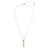 Swarovski Gema Y Mixed Cuts Pendant Necklace, Multicolored and Rhodium Plated