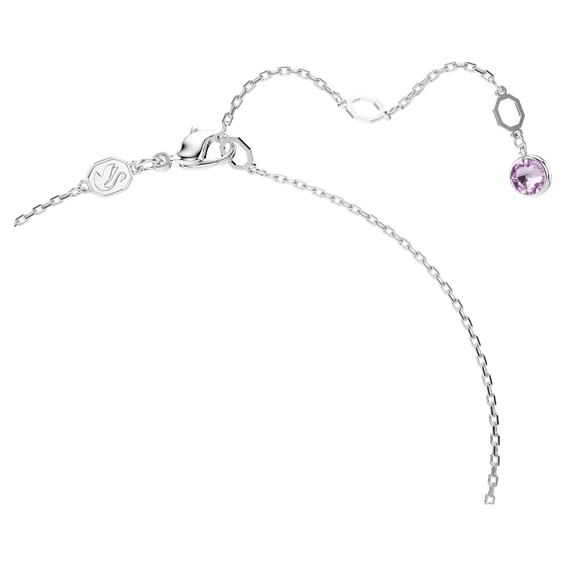 Swarovski Gema Y Mixed Cuts Pendant Necklace, Multicolored and Rhodium Plated