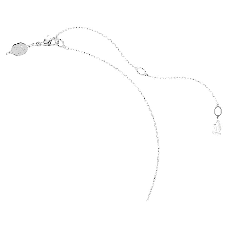 Swarovski Idyllia Mixed Cuts Snowflake Necklace and Brooch, White and Rhodium Plated