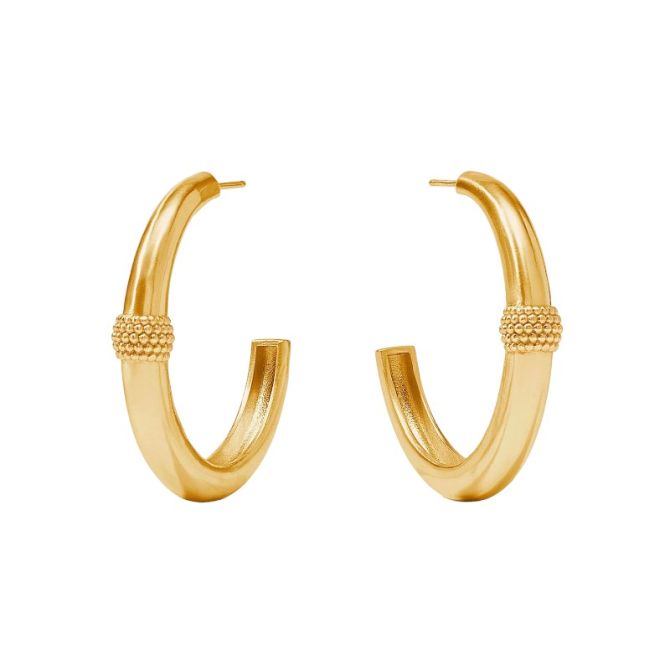 Julie Vos Beaded Station Hoop Earrings, Large