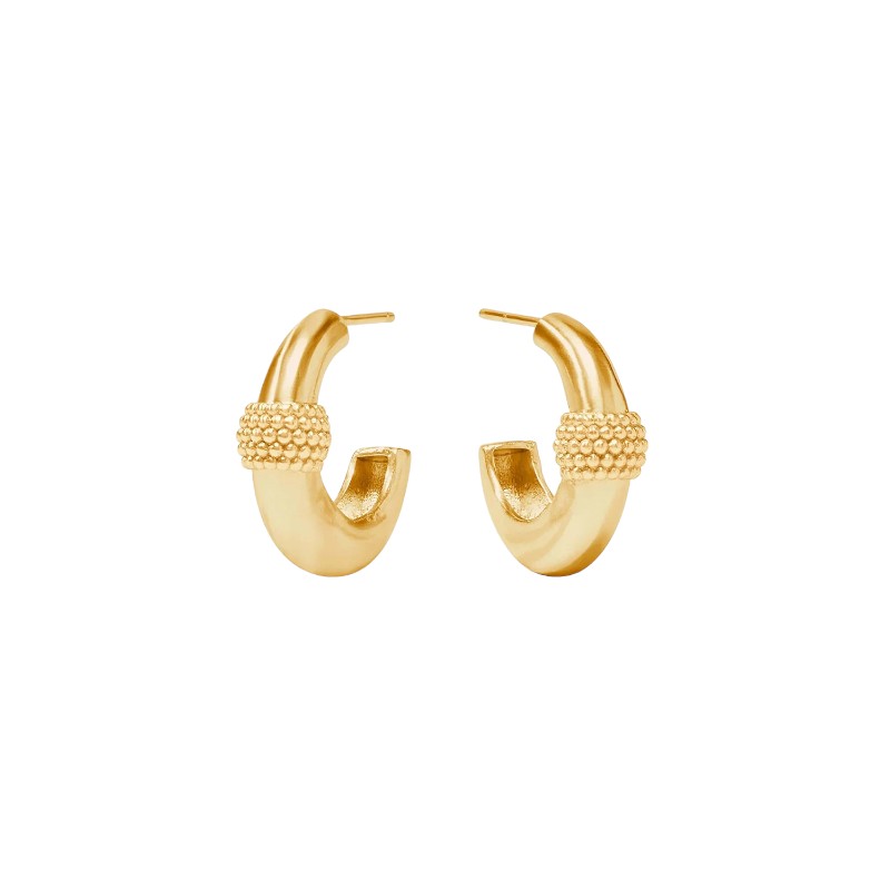 Julie Vos Beaded Station Hoop Earrings, Small