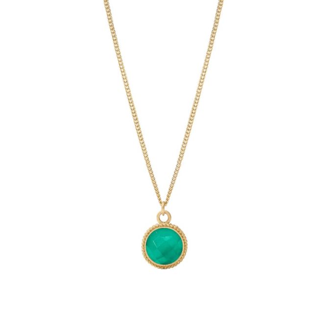 Julie Vos Cabochon Stud, Iridescent Emerald Green main image 1