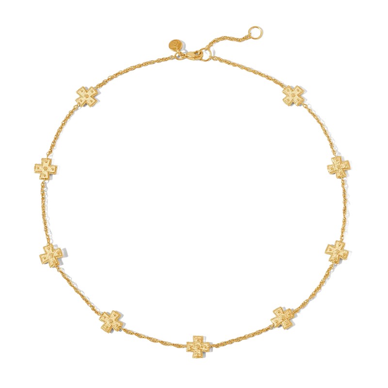 Julie Vos Canterbury Delicate Station Necklace