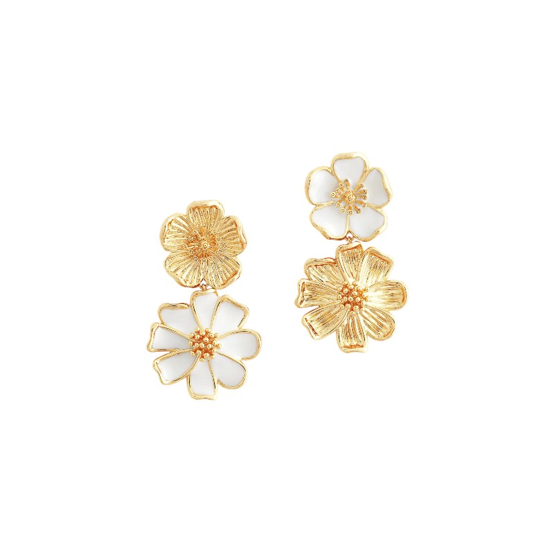 Anabel Aram Wildflowers Mixed Drop Earrings