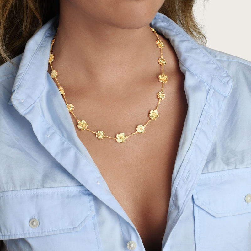 Anabel Aram Wildflowers Station Necklace