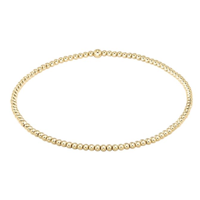 Enewton Design Classic Yellow Gold Beaded Bracelet, 2mm