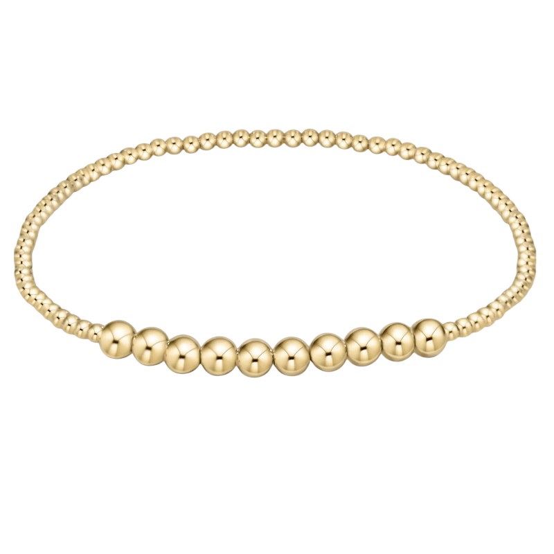 Enewton Design Classic Yellow Gold Bliss Beaded Bracelet, 2mm and 4mm